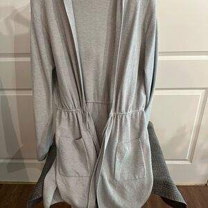 DAVI & DANI Heather Gray Knit Cardigan
